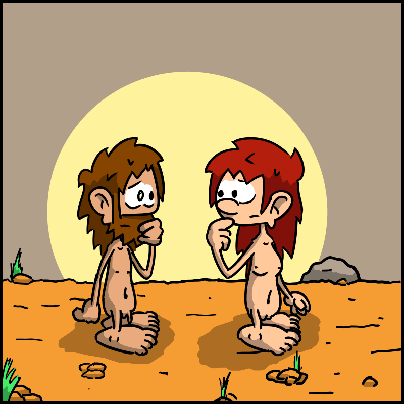 Magnon and John-Cro look at each other, embarrassed.