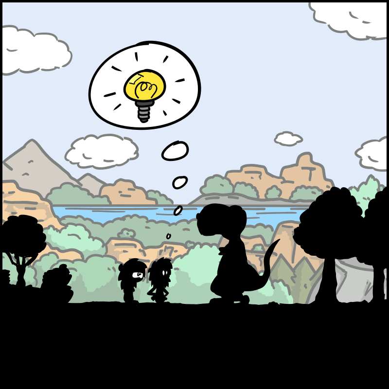 John-Cro suddenly has an idea.
