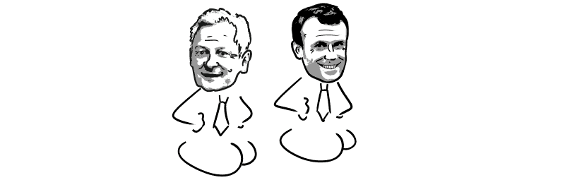 Le Maire et Macron restent à nouveau comme deux cons, il y a un grand silence.