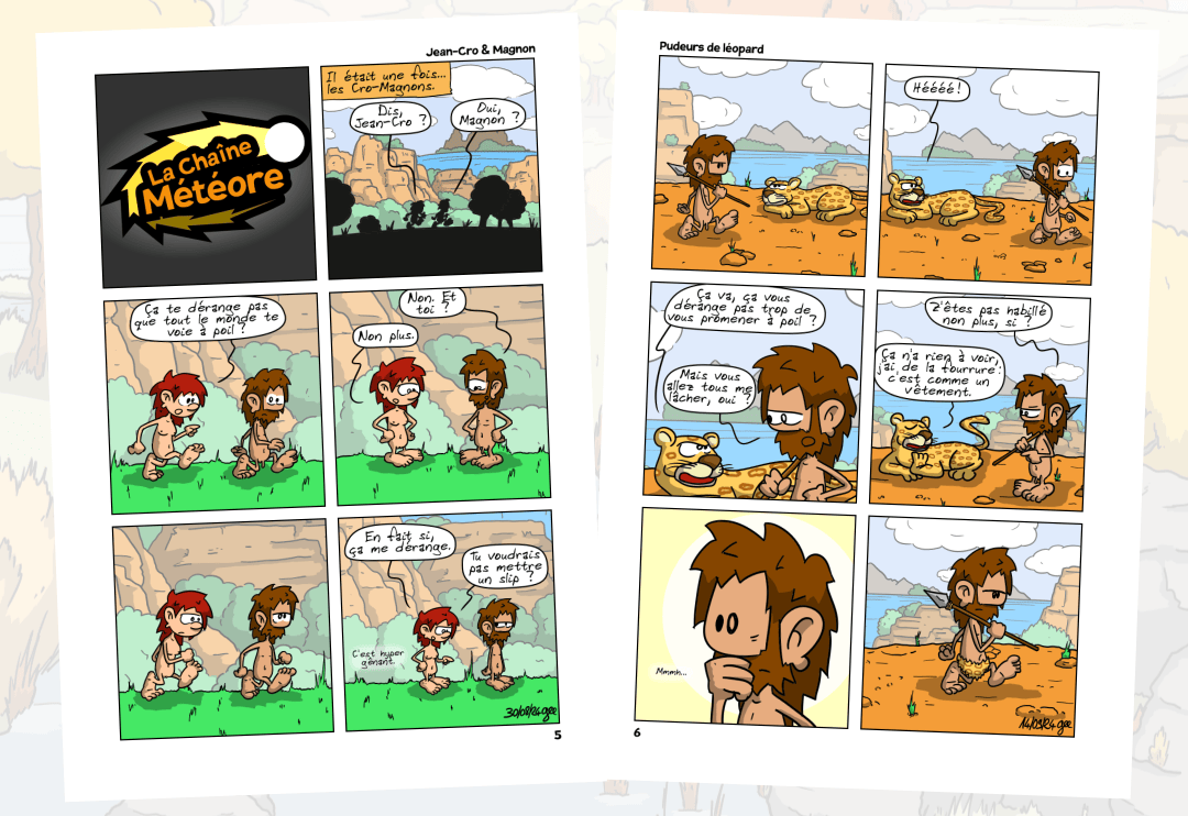 Versions papier des deux premiers épisodes de la série.