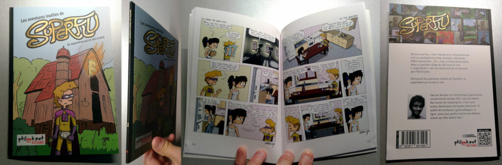 Photos du livre Superflu (la couverture, la tranche, l'intérieur et la 4e de couverture)